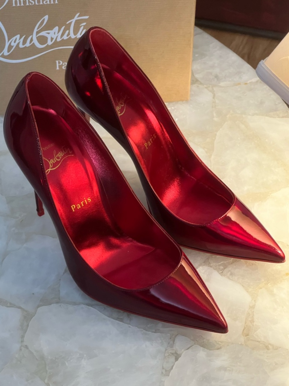 Authentic Exclusive Christian Louboutin Kate 100 Pumps - Picture 3 of 17